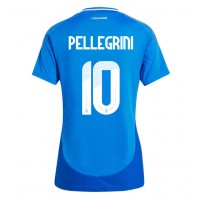 Italien Lorenzo Pellegrini #10 Heimtrikot Frauen EM 2024 Kurzarm